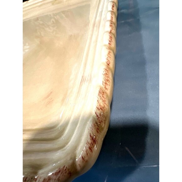 Square Artimino Tuscan Countryside Cream Stoneware 2 Dinner Plates - Picture 7 of 8